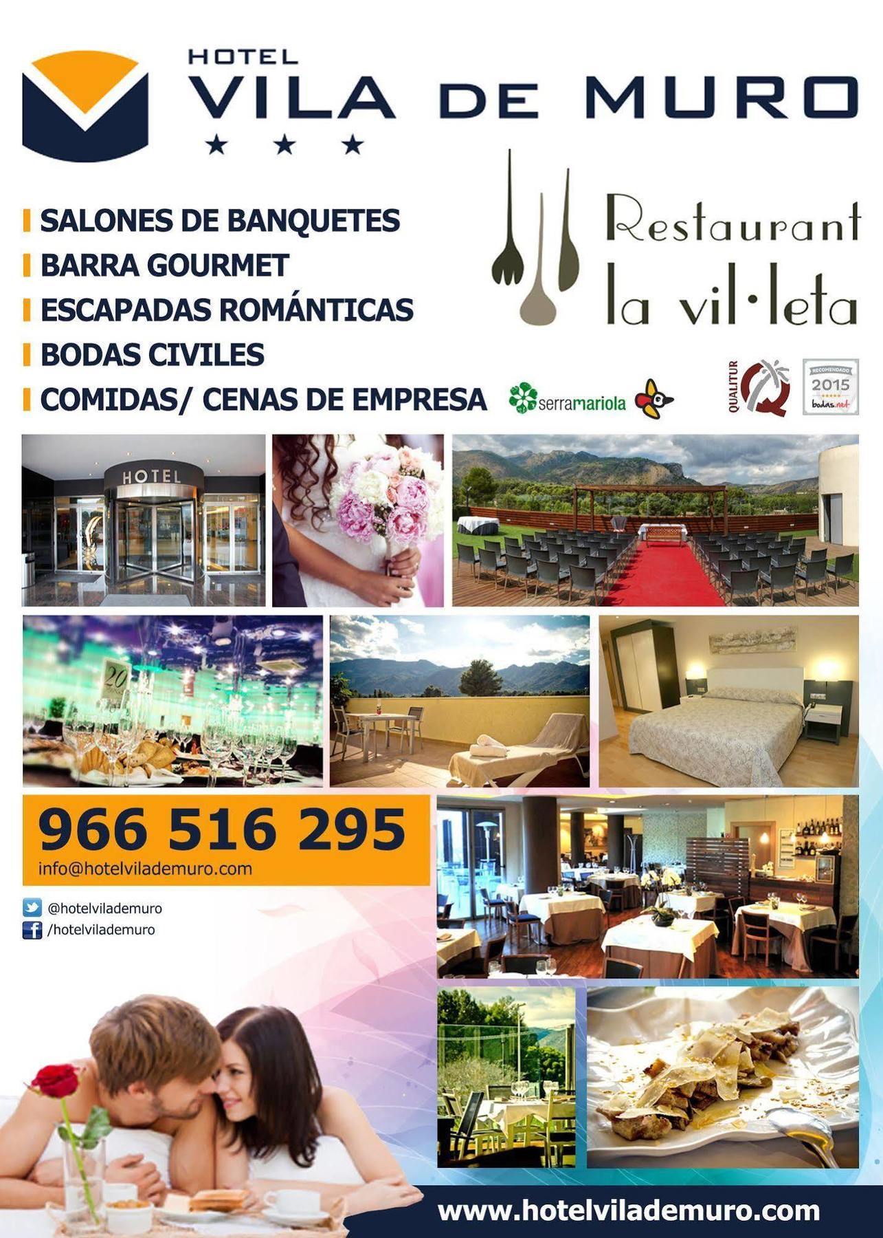 Hotel Vila De Muro Muro d'Alcoi Exterior foto